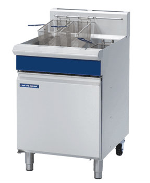 Blue Seal GT60 VEE RAY SINGLE PAN GAS FRYER 600mm -31litre.