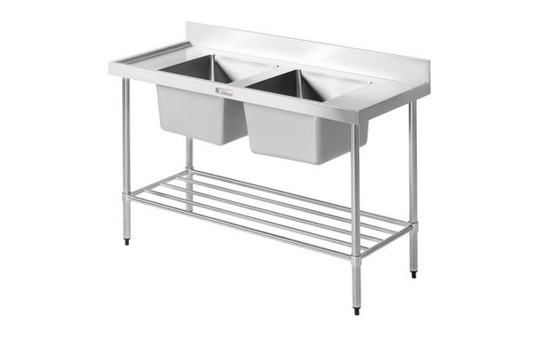 SIMPLY STAINLESS SS06.1200. DOUBLE SINK BENCH.