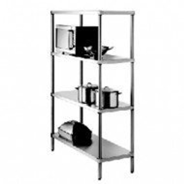 SIMPLY STAINLESS - SS17.0900SS - 4 TIER SHELVING.