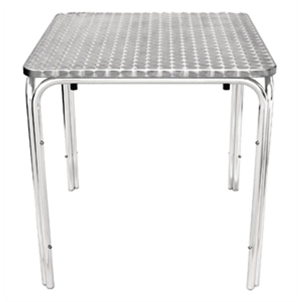 U505 - Square Stacking Table Stainless Steel 700mm