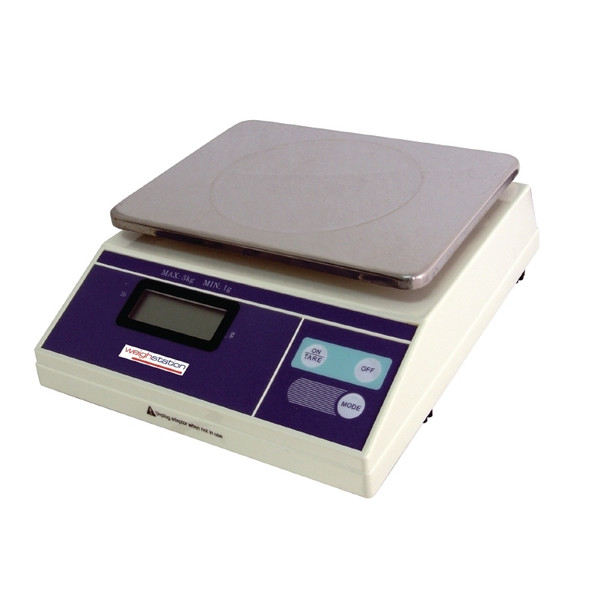 Weighstation Electronic Platform Scale - Capacity 3kg