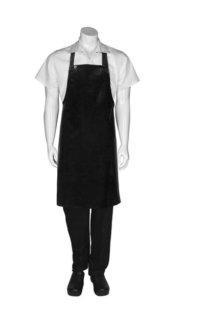 PVC Short Apron - Black