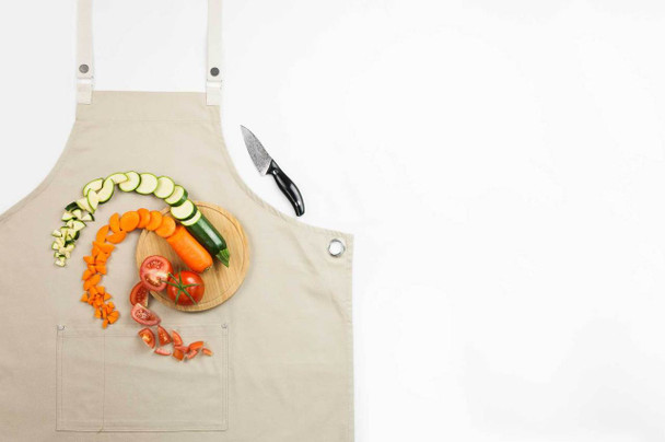 Byron Canvas Crossback Apron - Natural