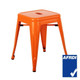 Small Tolix Stool - Orange