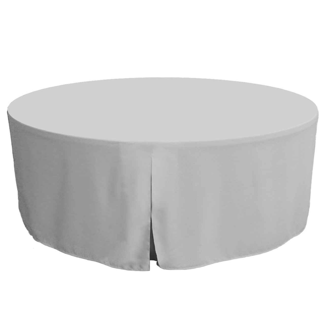 72 Inch White Round Table Cover