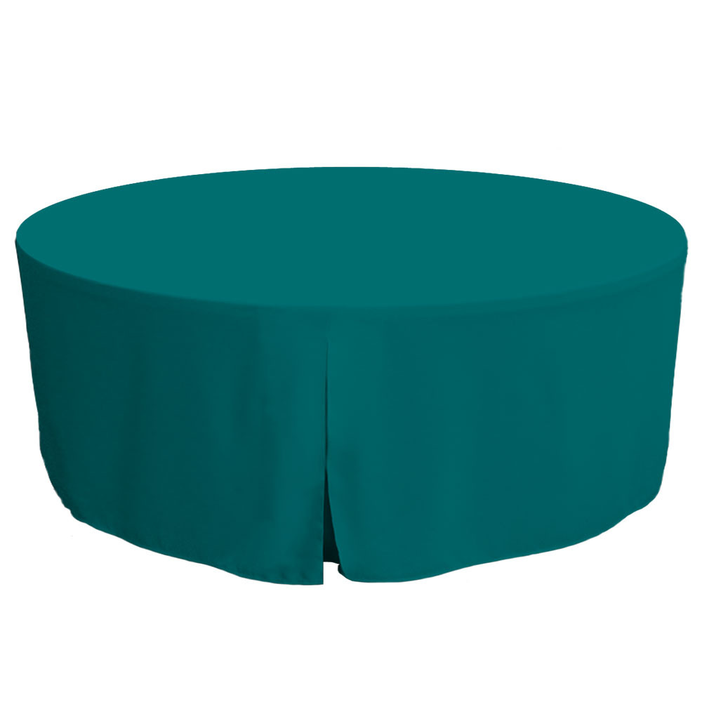 72 Inch White Round Table Cover