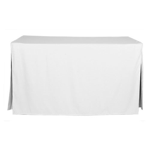 5-Foot Fitted Table Cover - White
