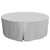 72-Inch Fitted Round Table Cover - Silver