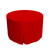 48-Inch Fitted Round Table Cover - Red