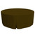 72-Inch Fitted Round Table Cover - Chocolate