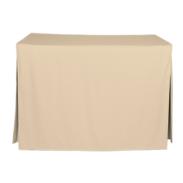 4-Foot Fitted Table Cover - Natural - Tablevogue