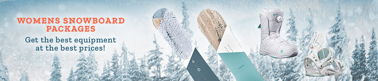Womens Snowboard Packages