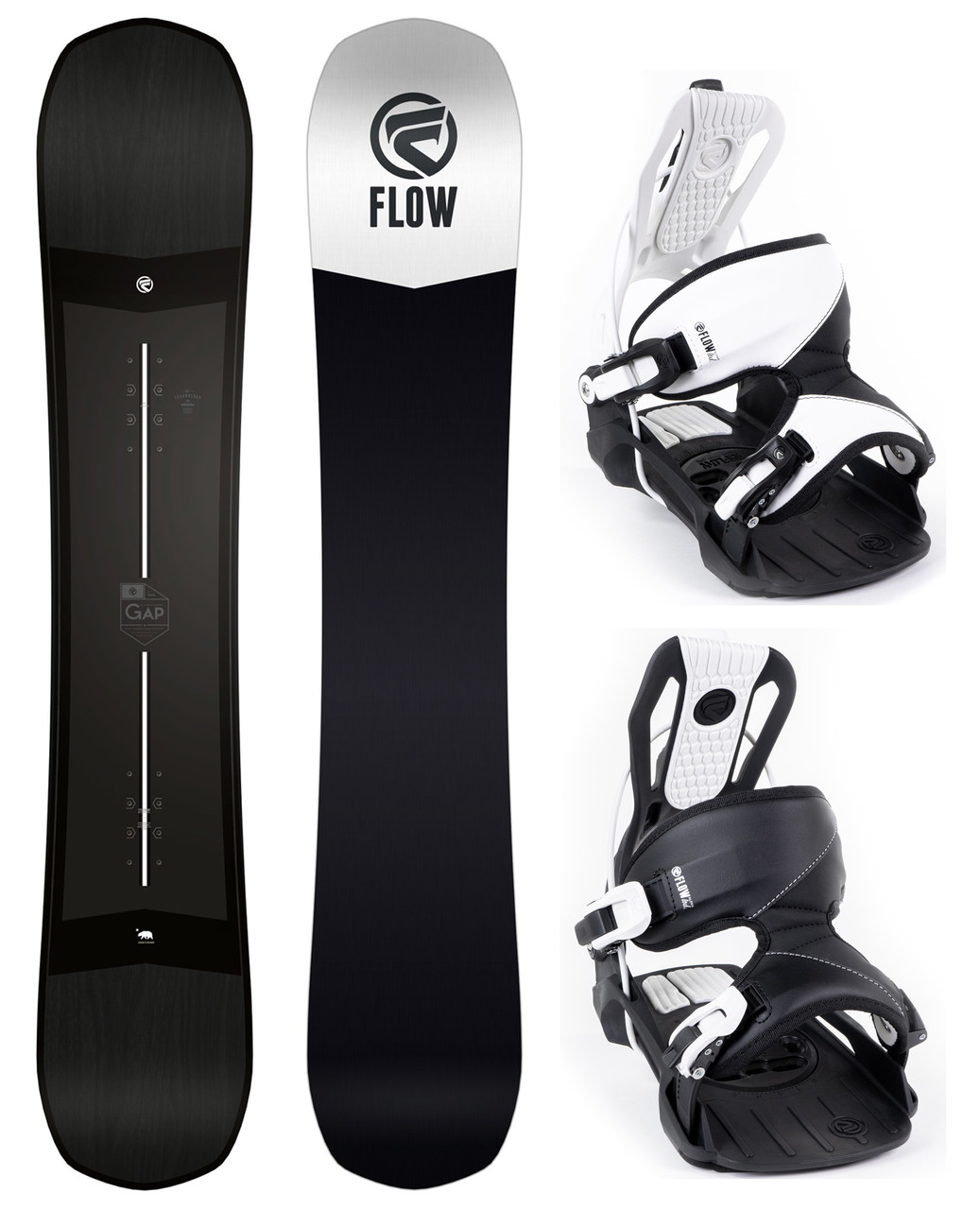 roem Christendom helder 2023 Flow Gap Snowboard with Alpha LTD Bindings - SNS Boards - Snowboards N  Stuff