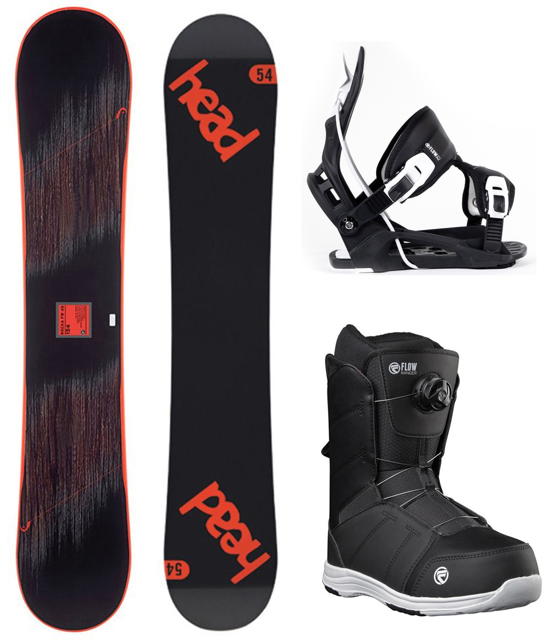 HEAD Rocka FW 4D 149 WIDE Snowboard+Flow Bindings+BOA Boots