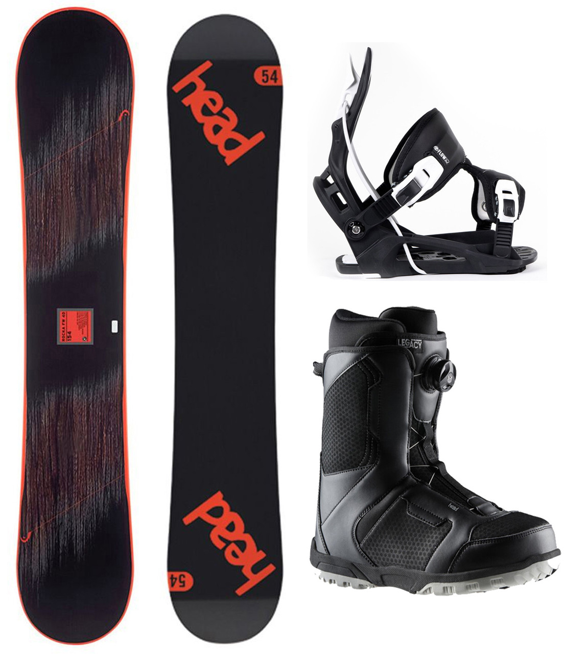 HEAD Rocka FW 4D 149 WIDE Snowboard+Flow Bindings+BOA Boots - SNS