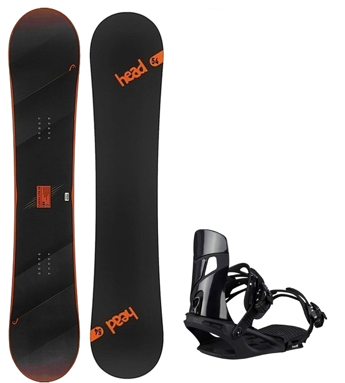 HEAD FLocka LFW 4D All Mountain Snowboard+Bindings - Orange