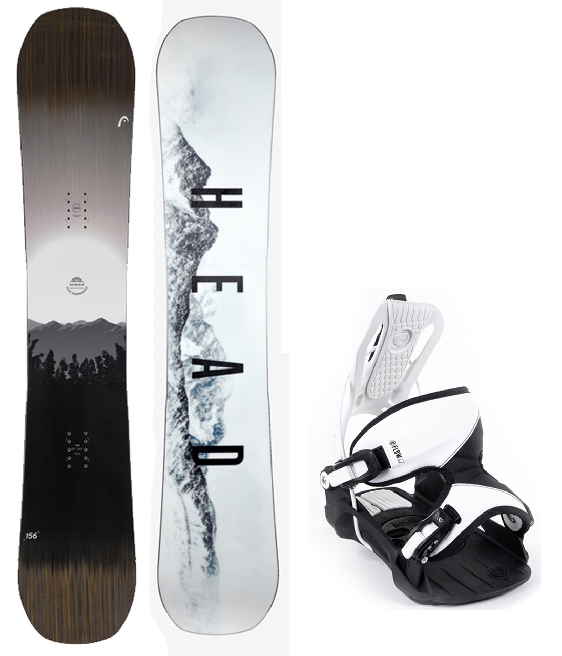 2024 HEAD Daymaker All Mountain Snowboard Flow Alpha Bindings