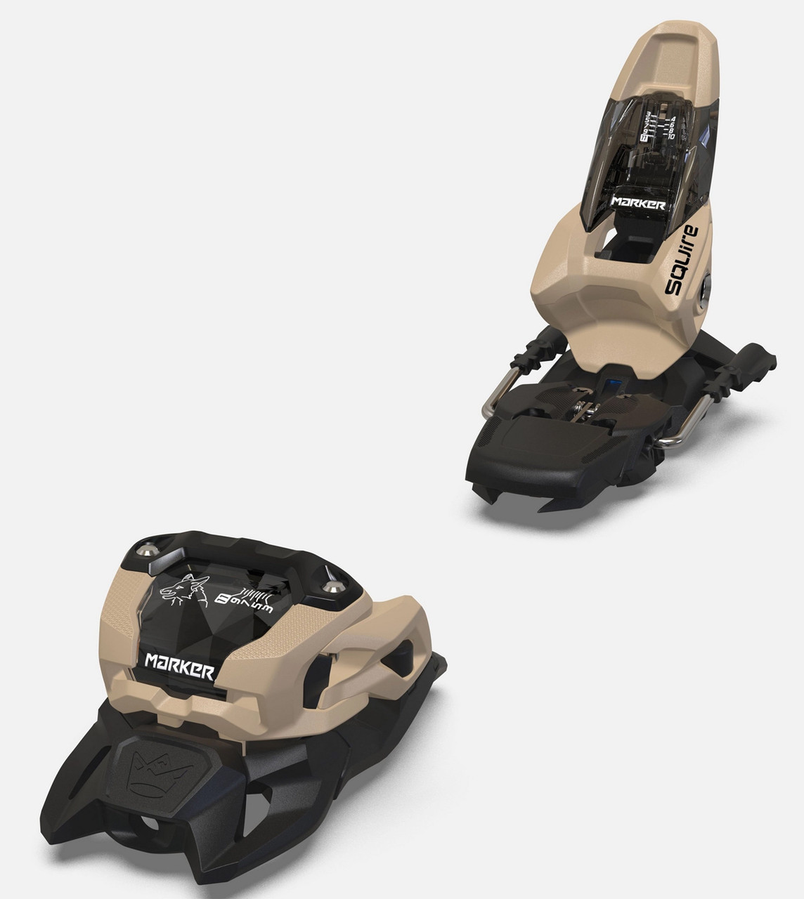 2025 Marker Squire 11 Tan/Black Ski Bindings - SNS Boards