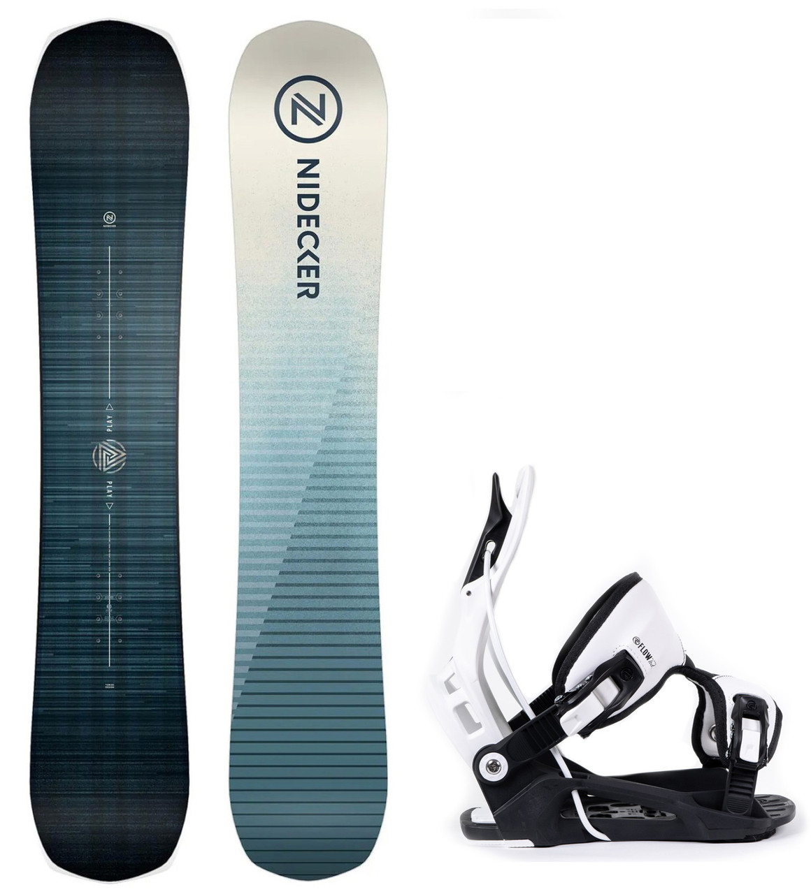 FROW    スノーボード 2026 Nidecker Play All Mountain Snowboard+Flow Alpha Bindings
