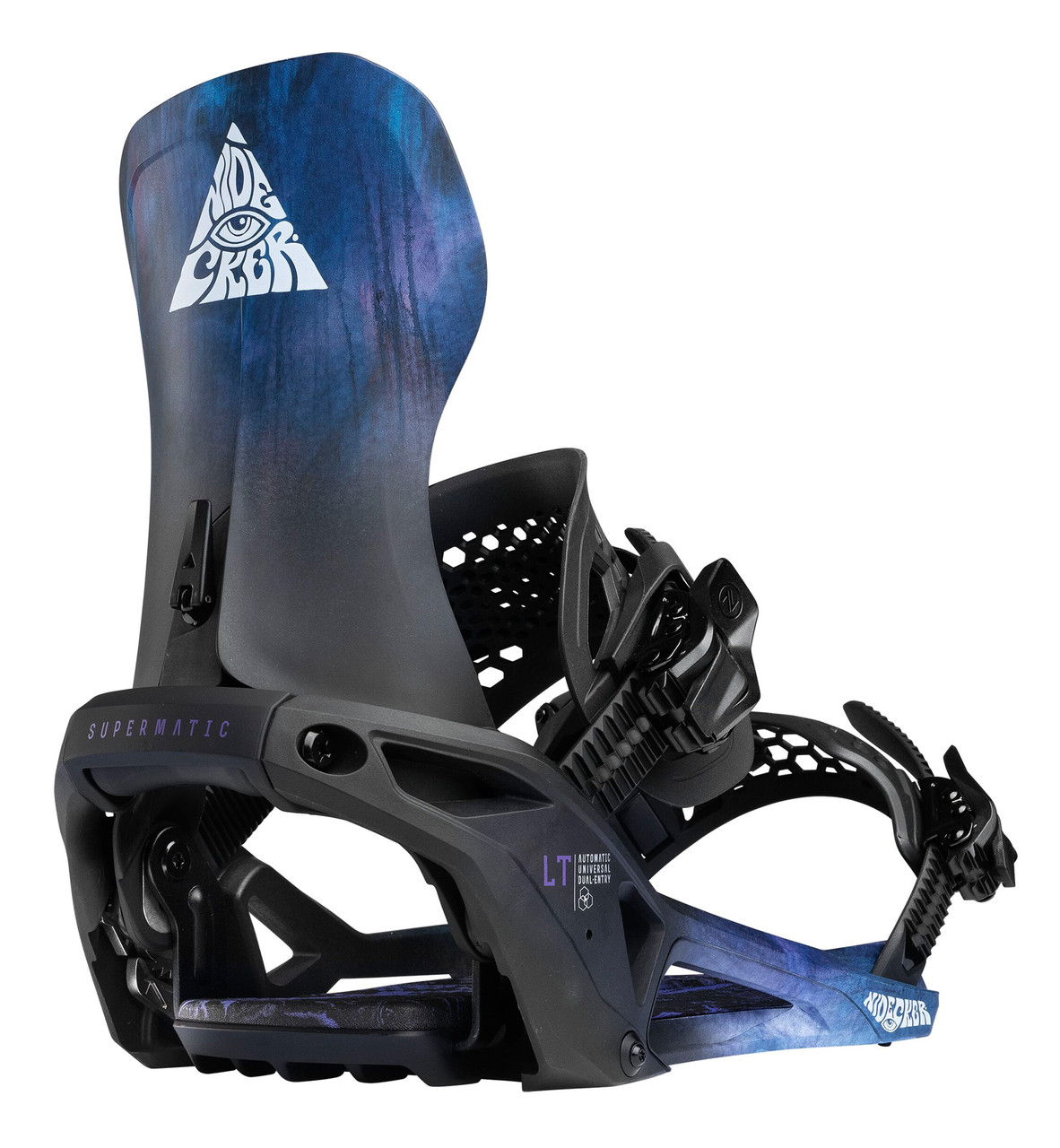 2026 Nidecker LT Supermatic Drop In Bio Black Snowboard Bindings