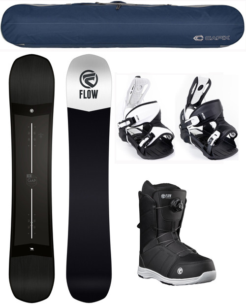 Flow Burst Snowboard Package Flow Bindings BOA Boots - SNS Boards 