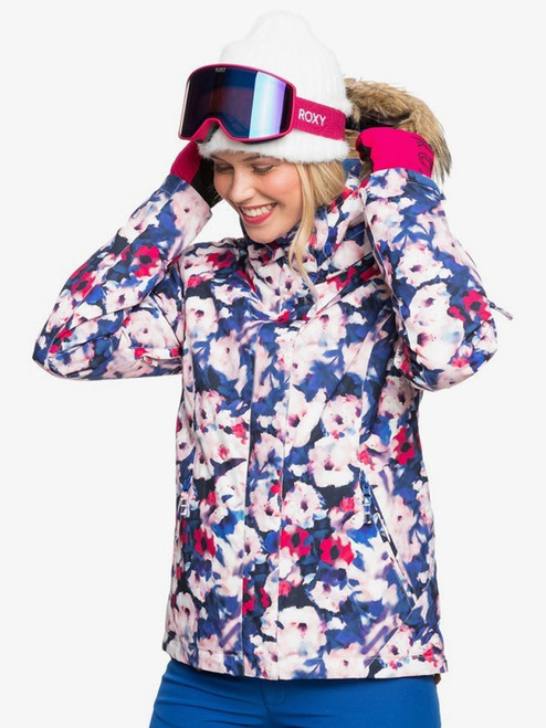 Roxy Jet Ski MAZARINE BLUE MIND JINGLE Womens Snowboard Ski Jacket