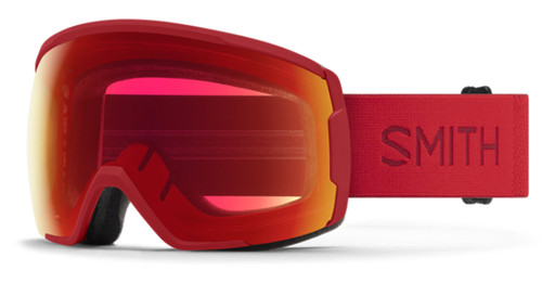 Smith Proxy ASIA FIT Lava/CP Photochromic Red Mirror Lens Ski Goggles