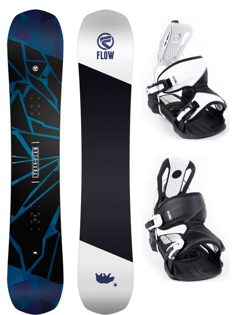 Flow Burst Snowboard Package Flow Bindings BOA Boots - SNS Boards 