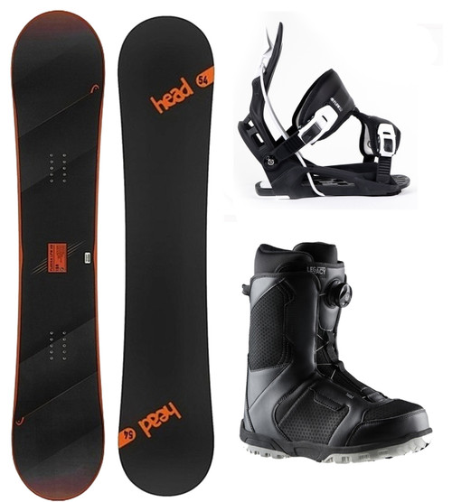 HEAD Flocka LFW 4D (WIDE) Snowboard+Flow Bindings+BOA Boots Red