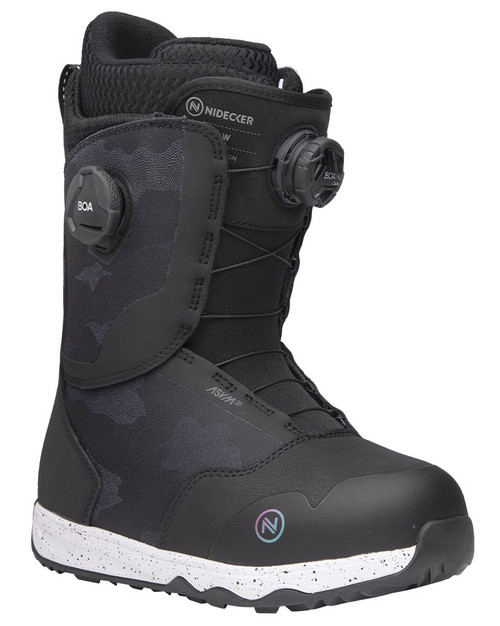 Nidecker Rift Dual BOA Women's Snowboard Boots Black Size 7