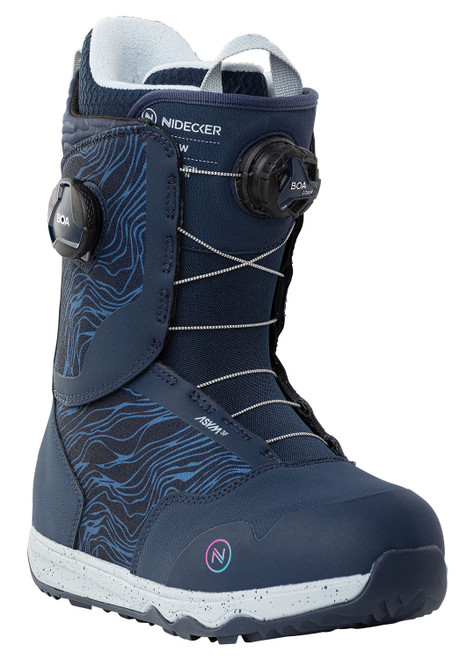 Nidecker Rift Dual BOA Women's Snowboard Boots Blue Size 7