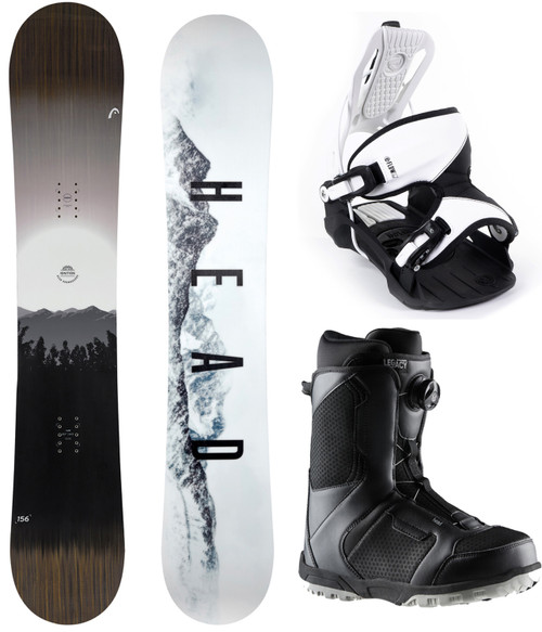 2026 HEAD Ignition Snowboard Package+Flow White Bindings+BOA Boots