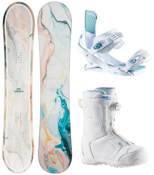 2026 Head JADE Women's All Mountain Snowboard+Fay 1 Bindings - SNS