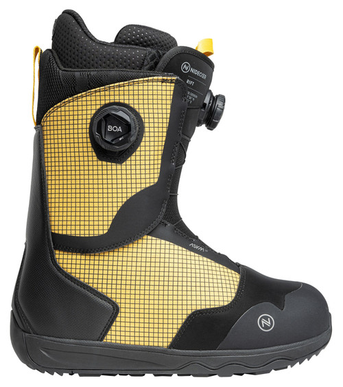 2026 Nidecker Rift Dual BOA Men's Snowboard Boots Yellow
