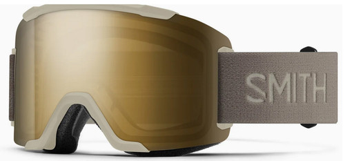 2027 Smith Squad 2 Ski Snow Goggles Chalk CPS Black Gold Mirror