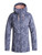 Roxy Women's Valley Hoodie Snow Jacket - Crown Blue Washed Floral