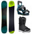 Nidecker Merc WIDE Snowboard Package Flow Bindings BOA Boots