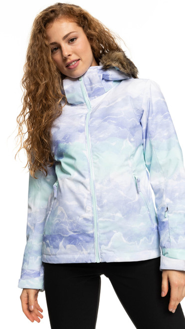 Roxy Jet Ski SE Fair Aqua Seous Womens Snowboard Ski Jacket - BDY1