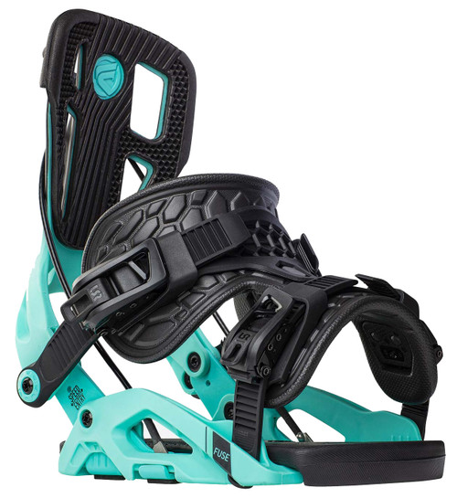 Flow Fuse Fusion Black Aqua Snowboard Bindings - SNS Boards