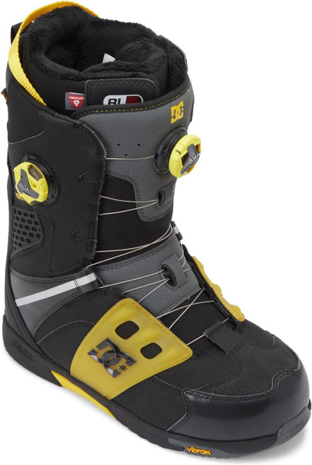 DC スノーボードブーツ ブラック/イエロー DC Phantom Black/Yellow Dual BOA Men's Snowboard Boots - SNS