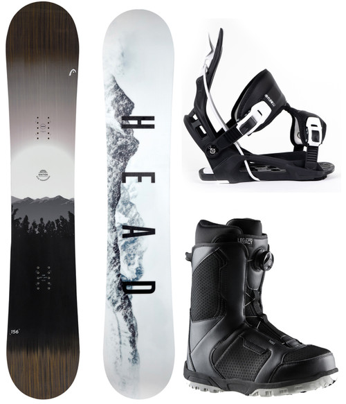 エンデバー　ネクス　スノーボード159cm × HEAD BOA 28.5㎝ Head Operator BOA Grey Adult Snowboard Boots - Size 13 / Mondo 31