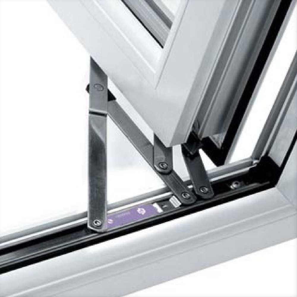 Yale Egress Fire Escape Window Hinge Friction Stay Close Up