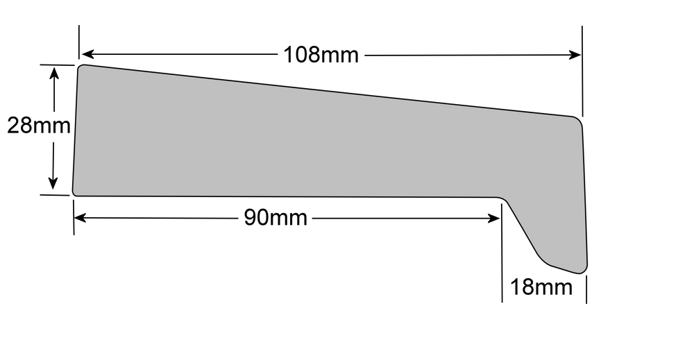 uPVC Window Sill End Cap Synseal Technical Details