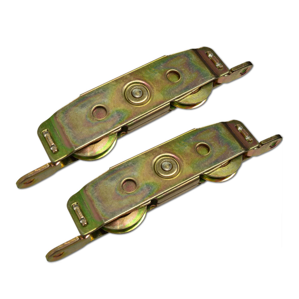 Pair of D 1973 S Steel Tandem Patio Door Rollers 32mm Wheels Sliding Doors