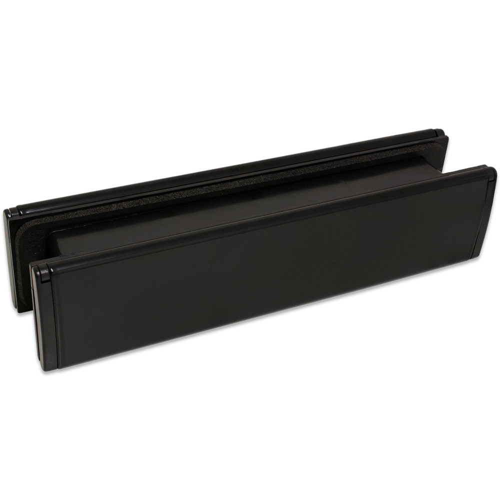 Trojan Unicorn uPVC Door Letterbox Black