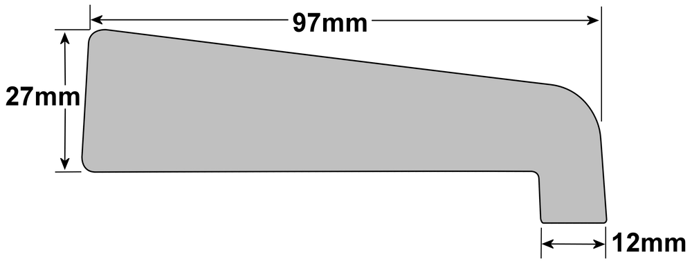 uPVC Window Sill End Cap Eurocell Technical Details