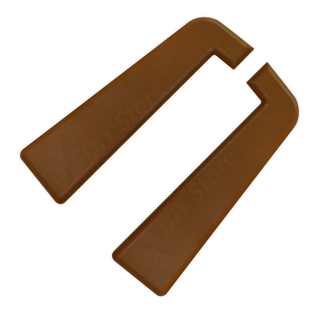 uPVC Window Sill End Cap Eurocell Tan