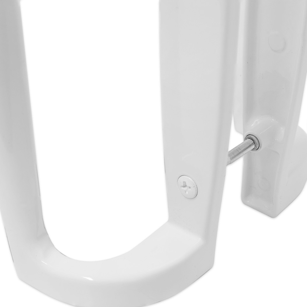 Fuhr 90PZ Blank Sliding Patio Door Handle White 145mm Close Up Bottom