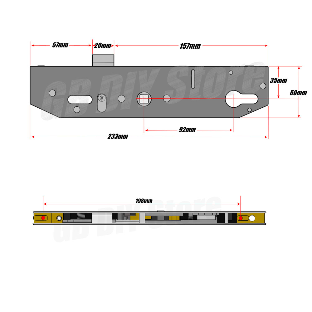 Mila Coldseal Gearbox Centre Case 35mm Technical Details