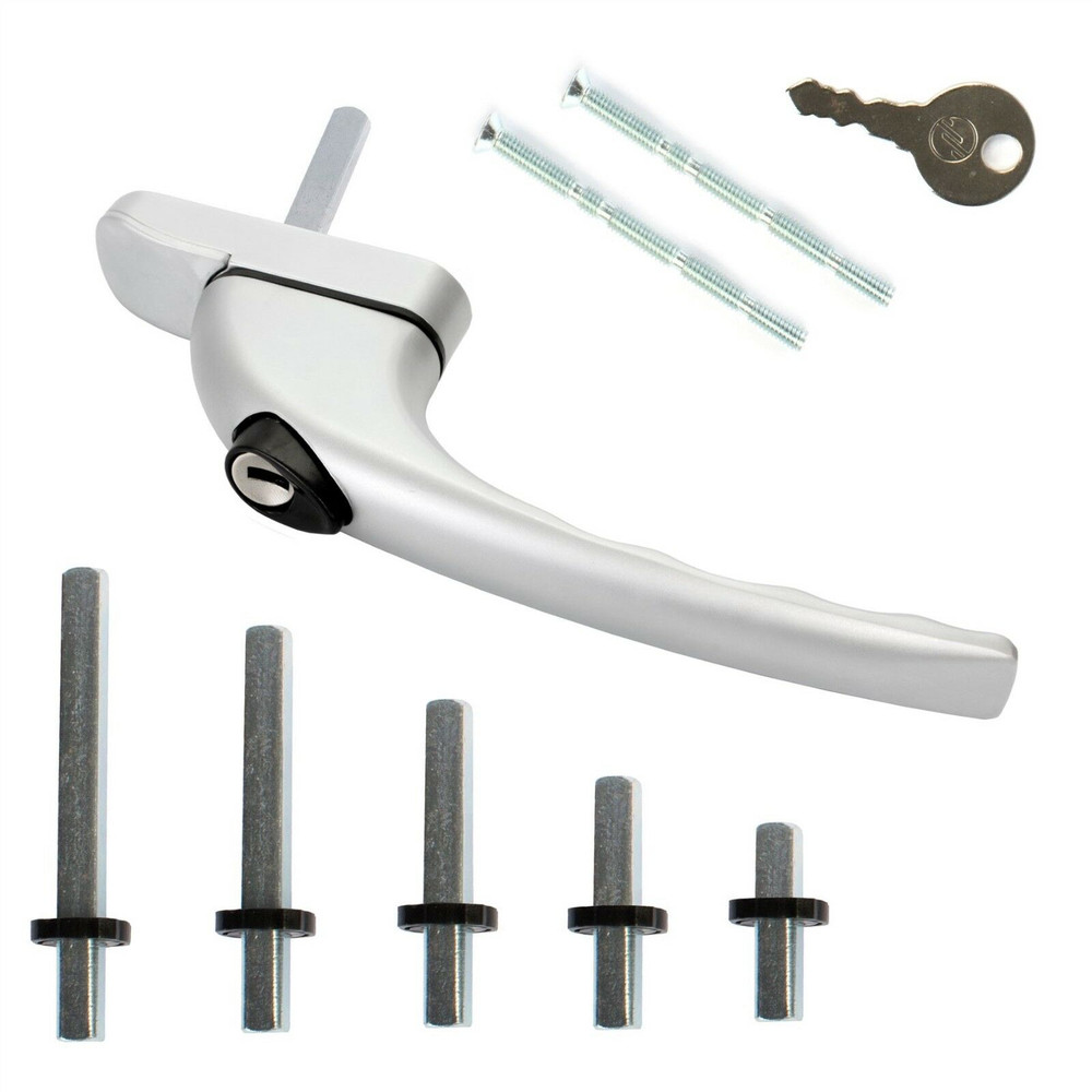 Mila Prolinea Window Handle Satin Silver